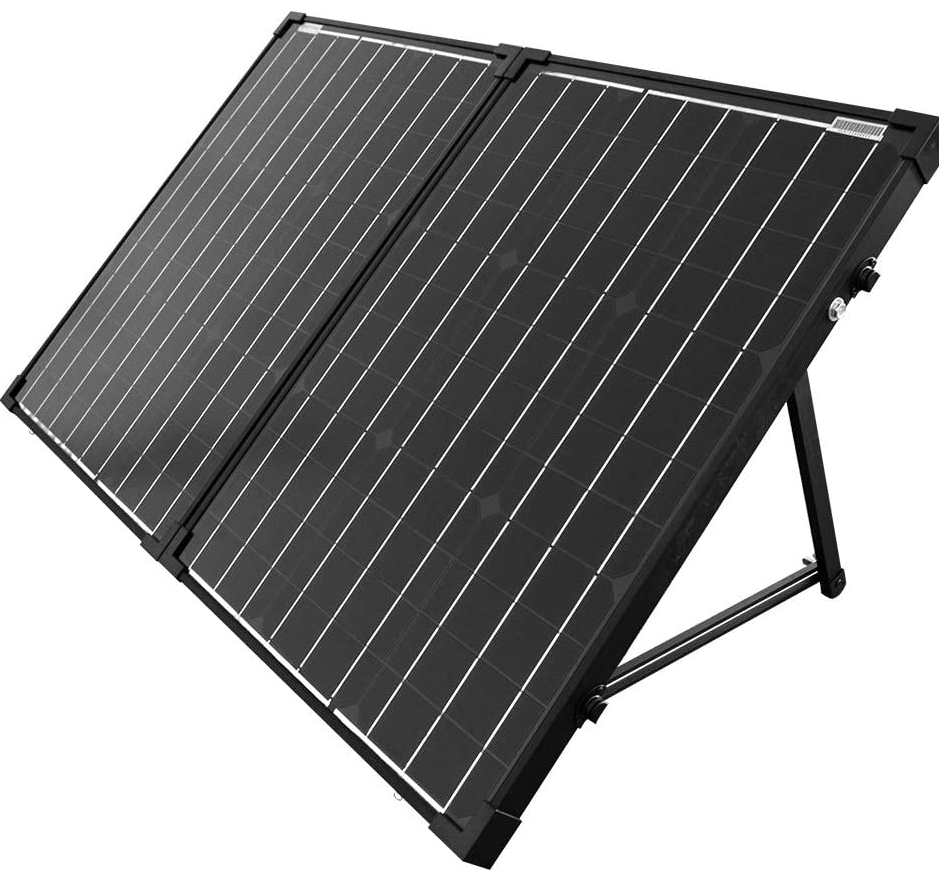 100 Watt foldable solar panel with kickstands