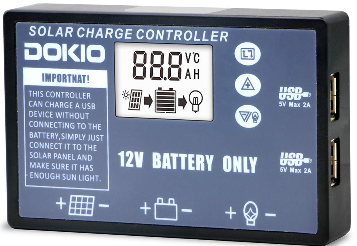 Charge Controller with 2 X USB ports Charge Controller with 2 X USB ports