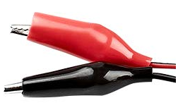 One set of alligator clips One set of alligator clips