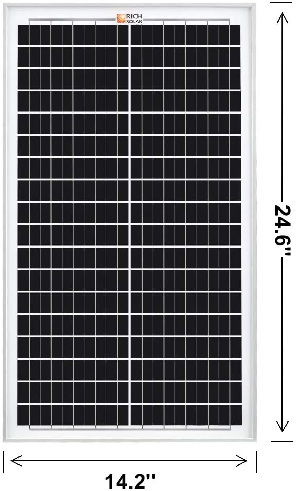 35+ 30 Watt Solar Gartenanlage, Hocheffizientes monokristallines