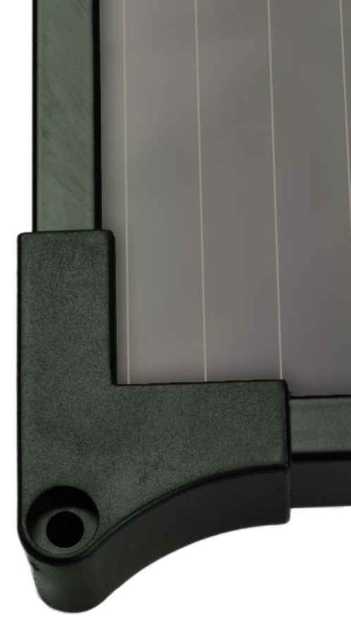 The hole on each corner to attach the panel