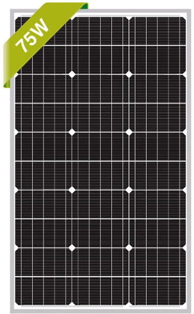 75 Watt solar panel.