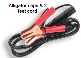 2 Feet cord with Alligator Clips