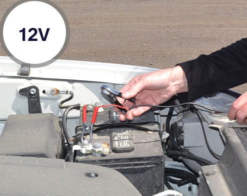 Connecting via Alligator Clips.