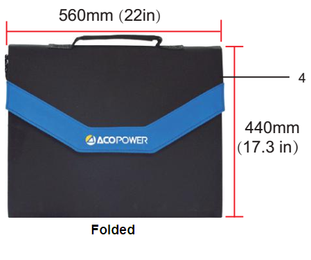 Suitcase when folded. Suitcase when folded.