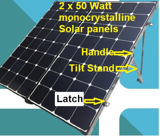 2 x 50 Watt Solar Panels